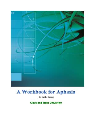 Damage higher-level cognitive processing difficulties, contralateral motor deficits, expressive aphasia (left hemisphere), personality changes. . Csu aphasia workbook pdf